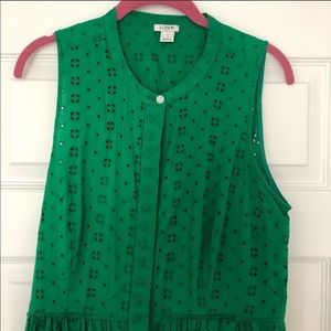 J.Crew Emerald green dress